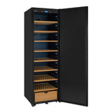 Allavino 76.5" Tall Single Zone Wine Vault with Solid Black Right Hinge Door KWR‑8185‑1SDR