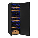 Allavino 76.5" Tall Single Zone Wine Vault with Solid Black Right Hinge Door KWR‑8185‑1SDR