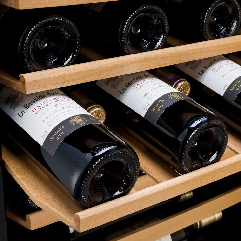 Allavino Cascina Series 33 Bottle Single Zone Freestanding Wine Refrigerator Cooler with Stainless Steel Door Right Hinge KWR33S-1SR