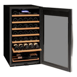 Allavino Cascina Series 33 Bottle Single Zone Freestanding Wine Refrigerator Cooler with Stainless Steel Door Right Hinge KWR33S-1SR