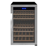 Allavino Cascina Series 43 Bottle Dual Zone Freestanding Wine Refrigerator Cooler with Stainless Steel Door Right Hinge KWR43D-2SR
