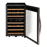 Allavino Cascina Series 43 Bottle Dual Zone Freestanding Wine Refrigerator Cooler with Stainless Steel Door Right Hinge KWR43D-2SR
