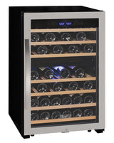 Allavino Cascina Series 47 Bottle Dual Zone Freestanding Wine Cooler Refrigerator with Stainless Steel Door Right Hinge KWR47D-2SR