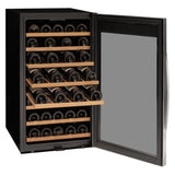 Allavino Cascina Series 50 Bottle Single Zone Freestanding Wine Cooler Refrigerator with Stainless Steel Door Right Hinge KWR50S-1SR