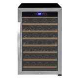 Allavino Cascina Series 50 Bottle Single Zone Freestanding Wine Cooler Refrigerator with Stainless Steel Door Right Hinge KWR50S-1SR
