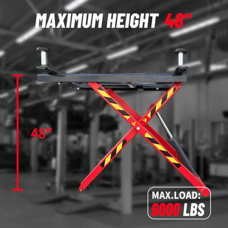 Katool 6,600 lbs Portable Mid Rise Scissor Lift KT‑X66