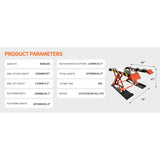 Katool 8,000 lbs Electric Mid Rise Scissor Lift KT‑X90E