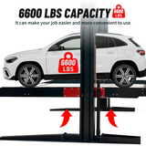 Katool 6600 lbs Two‑Post Platform Parking Lift KT‑P2700