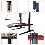 Katool 6600 lbs Two‑Post Platform Parking Lift KT‑P2700