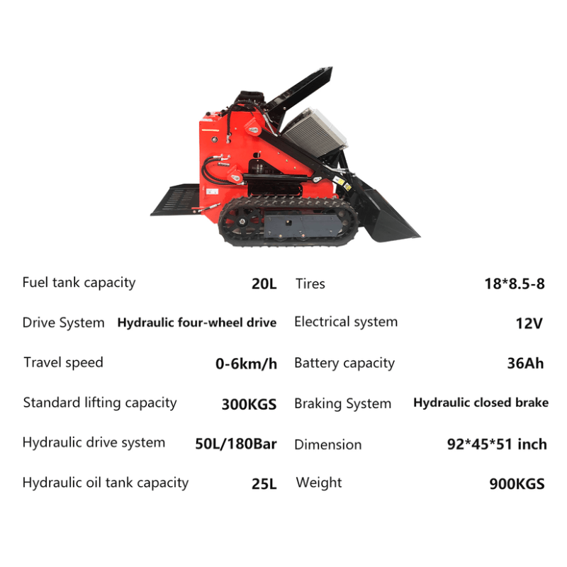 Katool Skid Loader Steer Track Loader w/ Belt KT‑SK26B