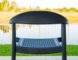 Rainbow Outdoor Kennedy Set of 2 Stackable Armchair-Anthracite