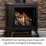 Kingsman FDV200S 23" Freestanding Direct Vent Gas Stove FDV200SLPE2