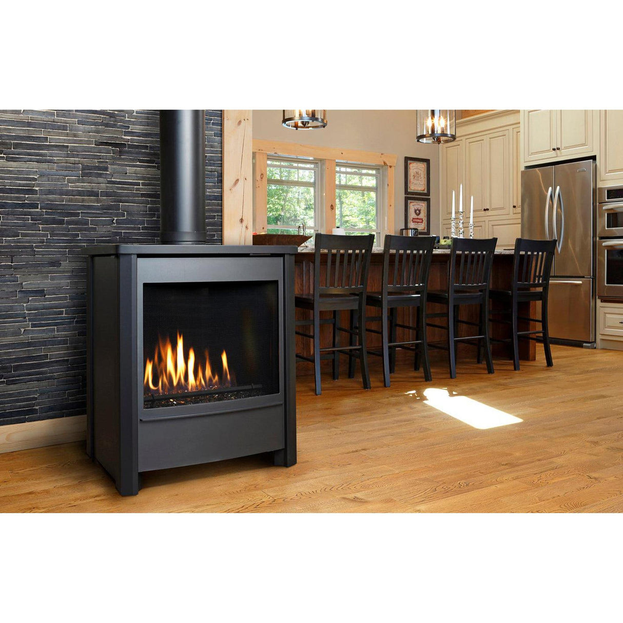 Kingsman FDV451 27" Millivolt Natural Gas Freestanding Direct Vent Stove
