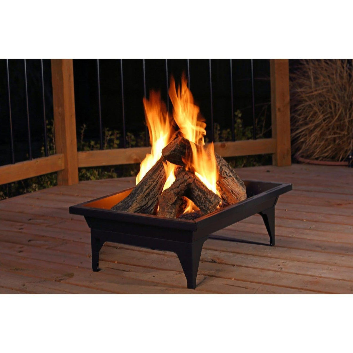 Kingsman FP2785 20" x 27" Propane Outdoor Rectangular Fire Pit