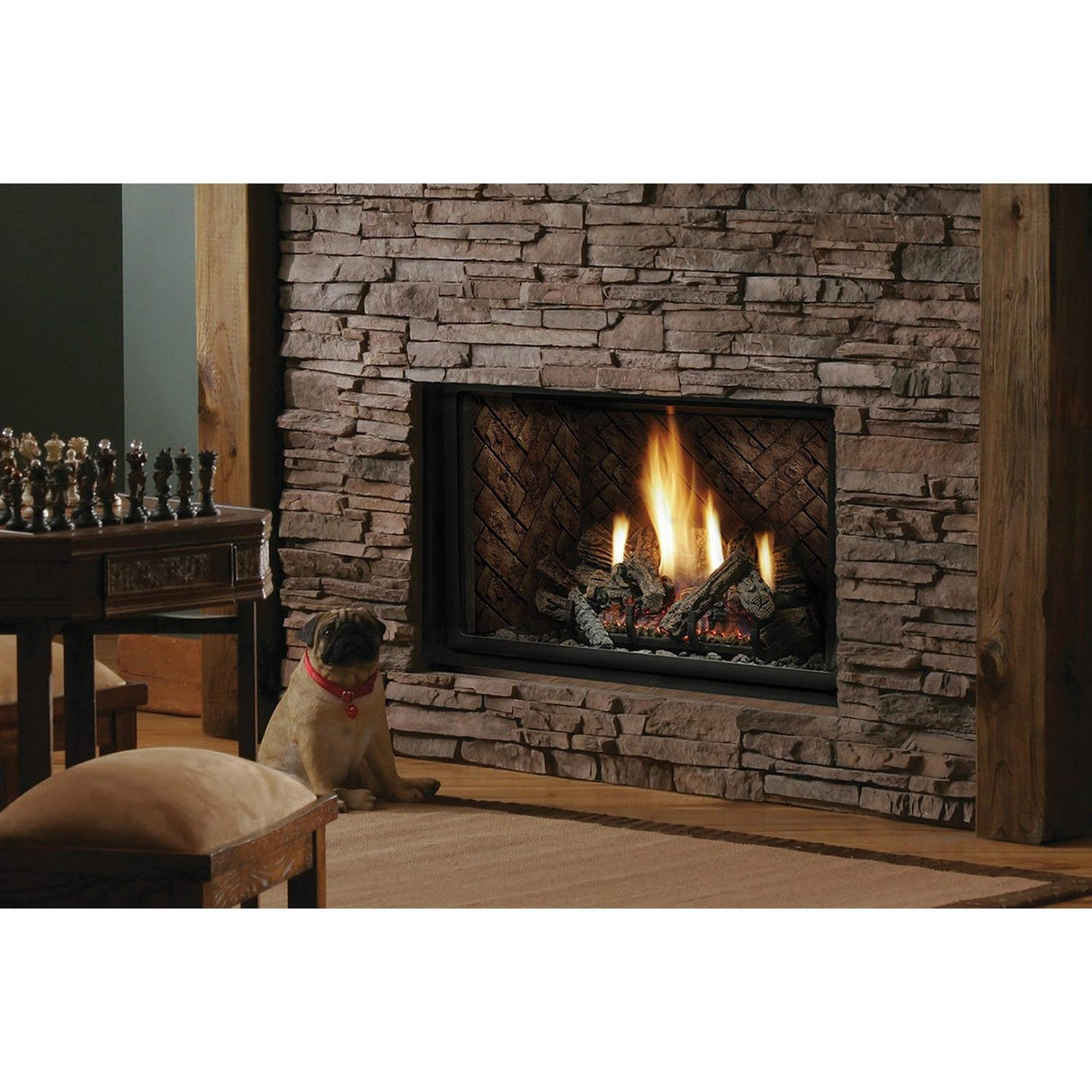 Kingsman HBZDV4224 42" Millivolt Natural Gas Zero Clearance Direct Vent Fireplace