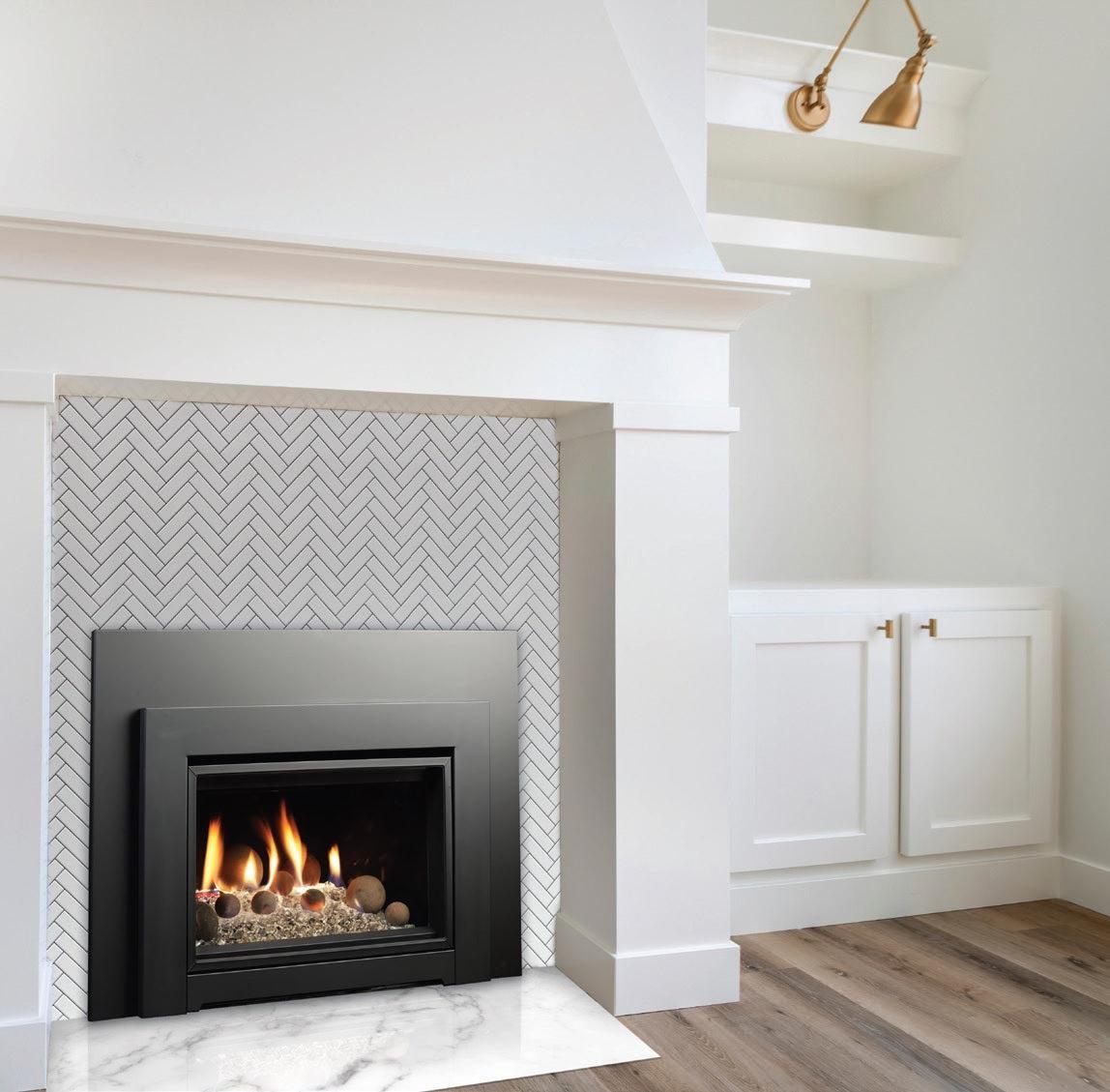Kingsman IDV24 24" Millivolt Natural Gas Direct Vent Fireplace Insert IDV24N