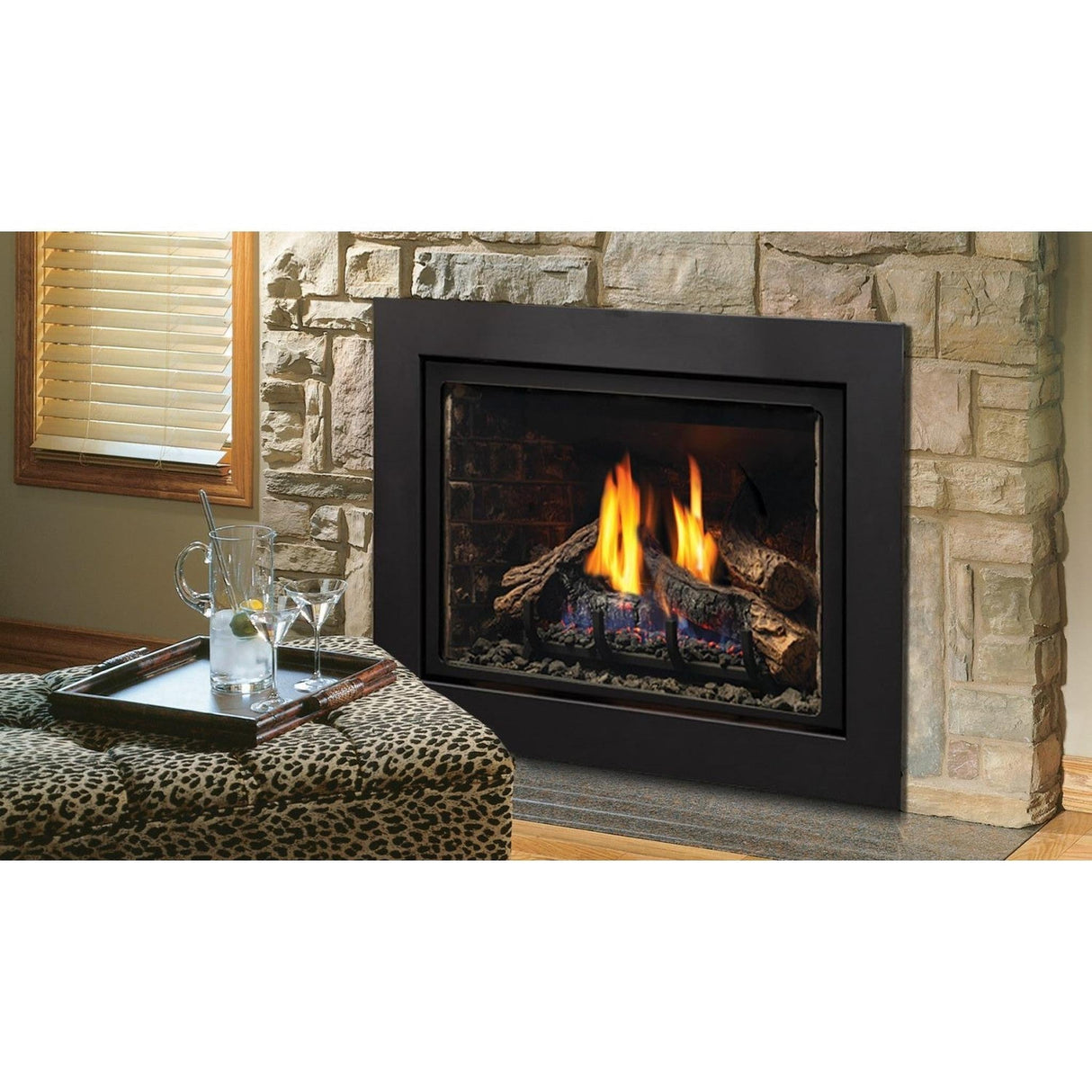 Kingsman IDV26 33" Direct Vent Gas Fireplace Insert