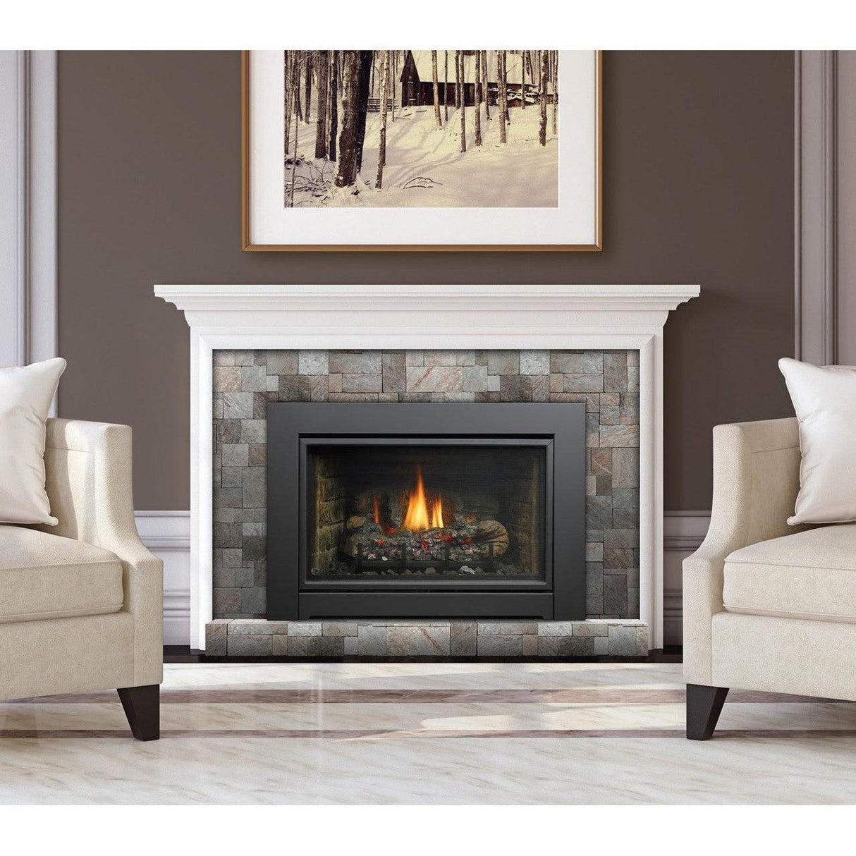 Kingsman IDV34 29" Natural Gas Direct Vent Fireplace Insert IDV34N
