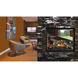 Kingsman MCVST42H 43" Zero Clearance Direct Vent See-Through Gas Fireplace
