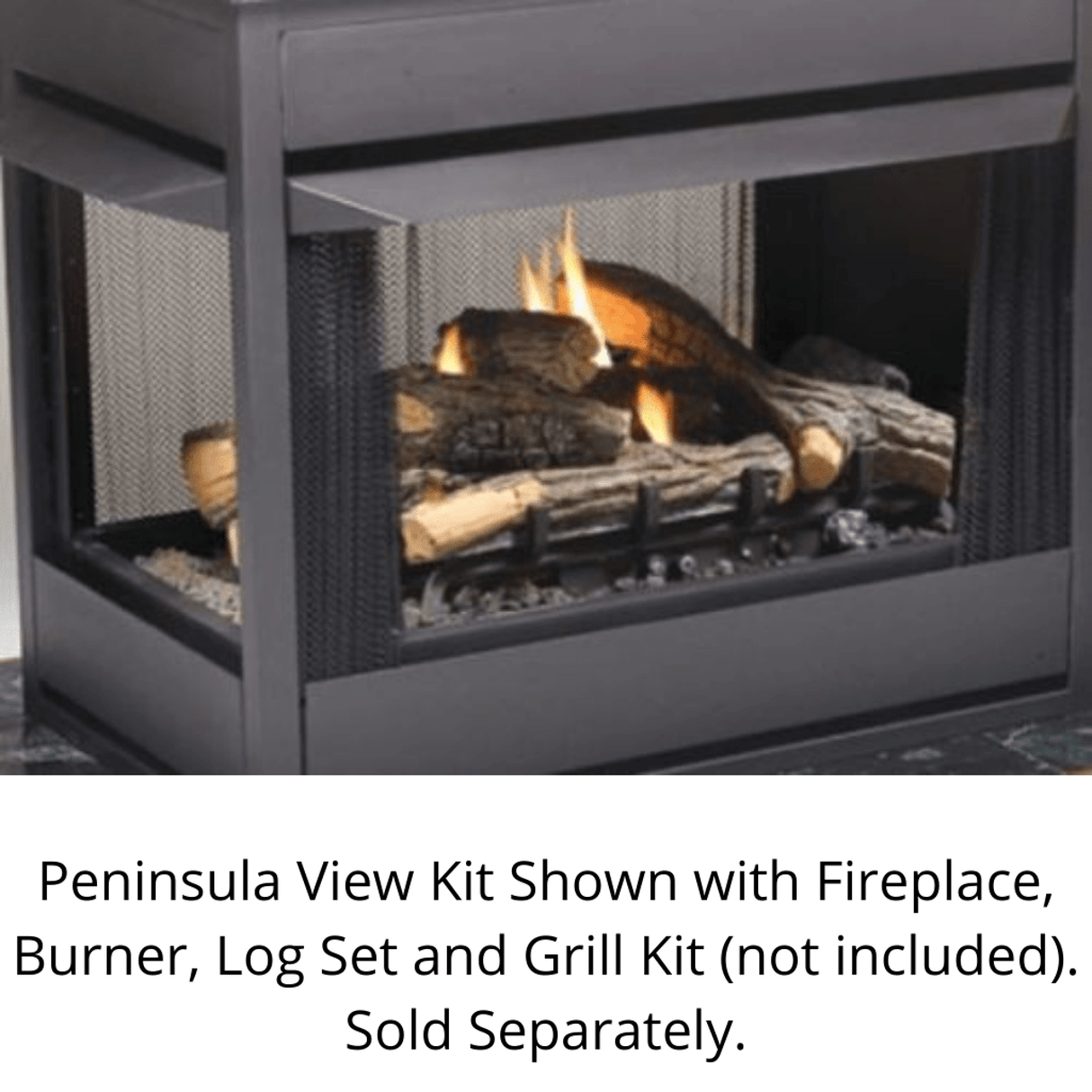Kingsman MVF40PK Peninsula View Kit for MVF40 Series Fireplaces