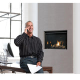 Kingsman ZCV3622 36" Millivolt Natural Gas Zero Clearance Direct Vent Fireplace