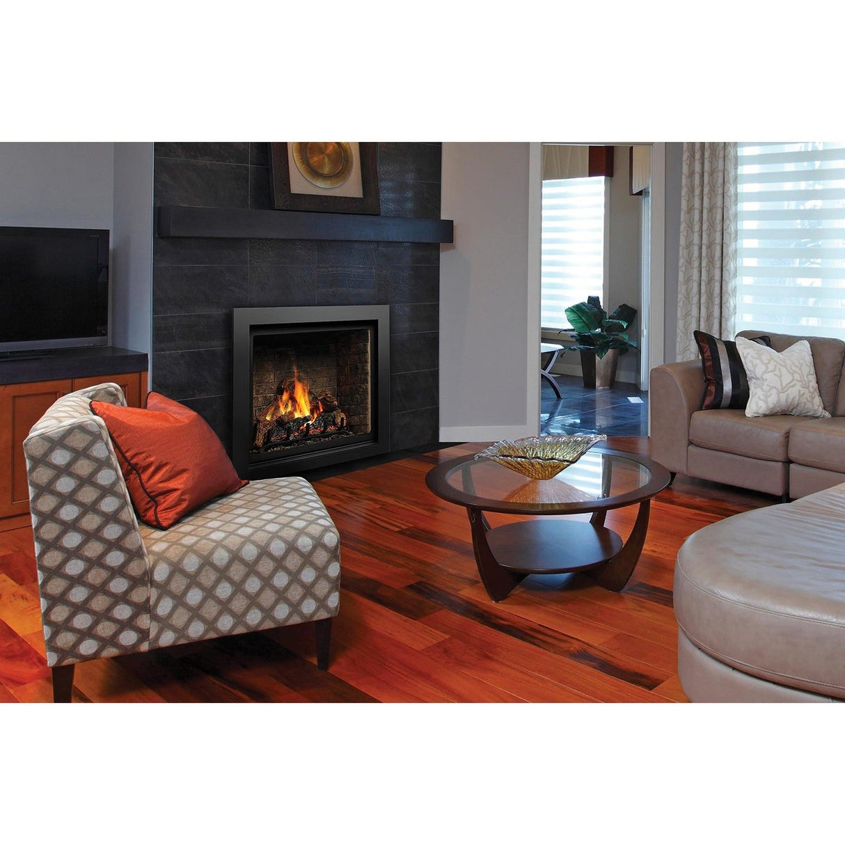 Kingsman ZCV39H 39" Natural Gas Direct Vent Fireplace ZCV39NH