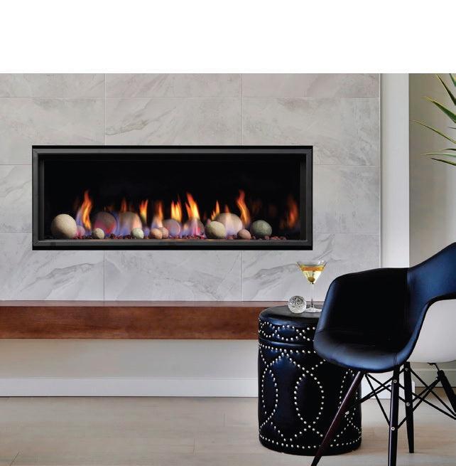 Kingsman ZCVRB47 47" Zero Clearance Intermittent Pilot Control Propane Direct Vent Linear Fireplace