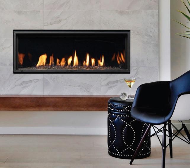 Kingsman ZCVRB47 47" Zero Clearance Intermittent Pilot Control Propane Direct Vent Linear Fireplace