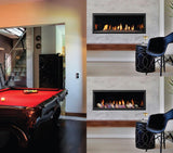 Kingsman ZCVRB47 47" Zero Clearance Millivolt Control Propane Direct Vent Linear Fireplace