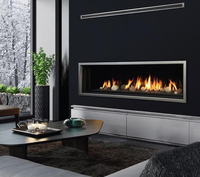Kingsman ZCVRB72 72" Zero Clearance Propane Direct Vent Linear Fireplace