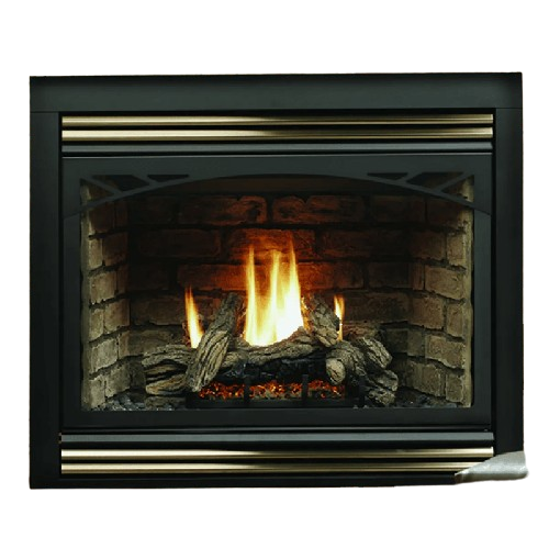 Kingsman HBZDV4224 42 Inch Zero Clearance Direct Vent Gas Fireplace in Millivolt Ignition Front View