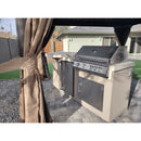 KoKoMo Grills Poly 7'6" BBQ Island with Octagon Bar on Three Sides and Built in BBQ Grill
