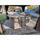 KoKoMo Grills Poly 7'6" BBQ Island with Octagon Bar on Three Sides and Built in BBQ Grill