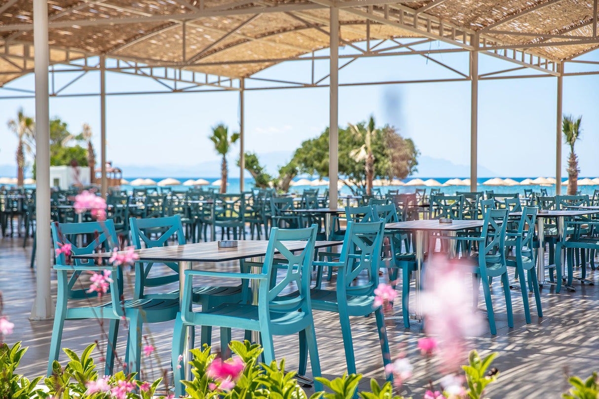 Rainbow Outdoor Zeus Set of 2 Stackable Armchair-Teal