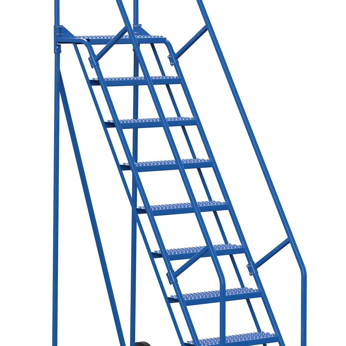 FLASH SALE! Vestil 9 Step Steel Rolling Warehouse Ladder 350 lb ...