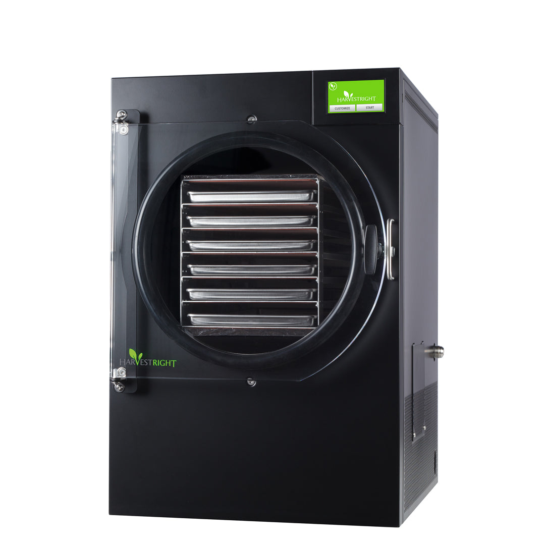 Harvest Right Large Home Pro Freeze Dryer with XL Premier Vacuum Pump,  6 Trays and Mylar Starter Kit in Black