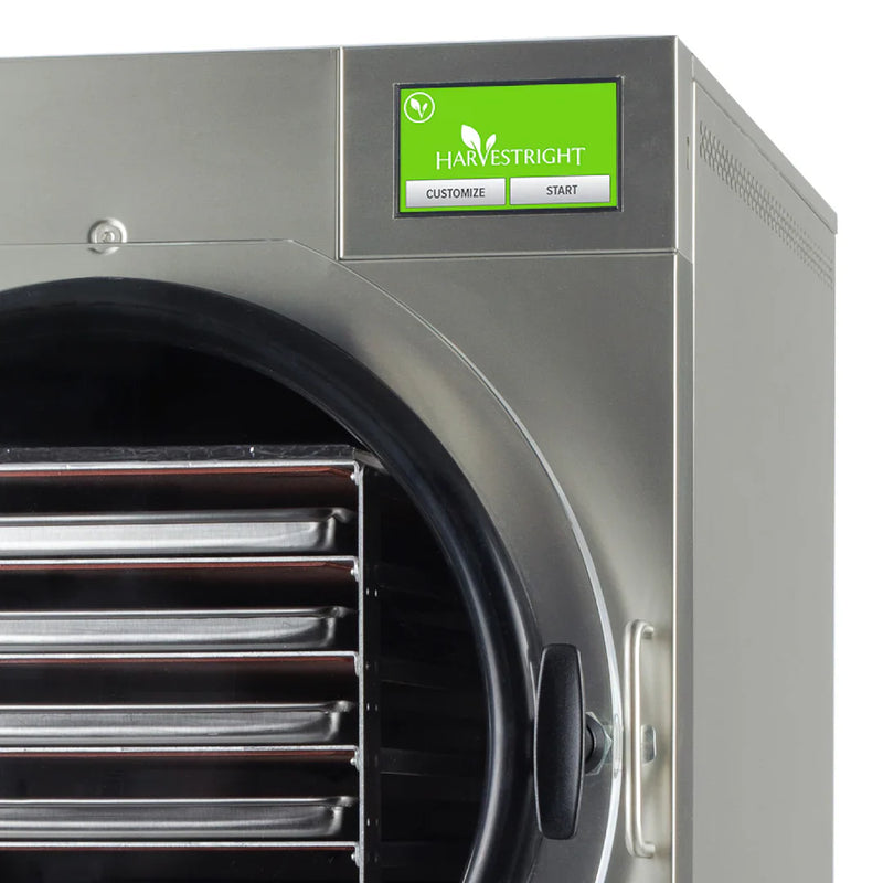 Harvest Right Large Home Pro Freeze Dryer with Oil Free Vacuum Pump, 6 Trays and Mylar Starter Kit in Stainless Steel
