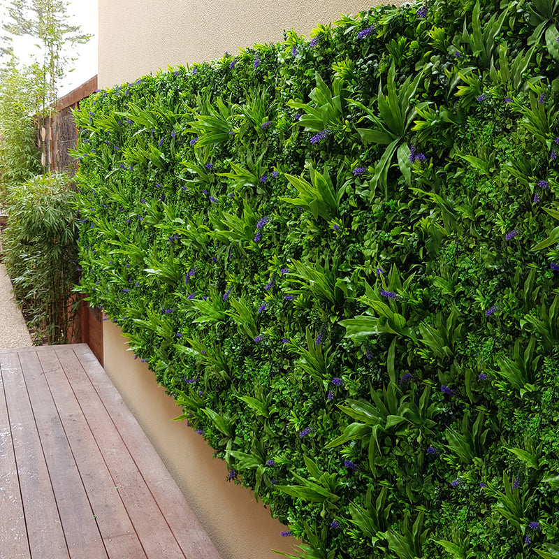 Designer Plants USA Luxury Lavender Fields Artificial Green Wall 40 x 40 Commercial Grade