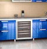 Allavino FlexCount Series 56 Bottle Dual Zone Built-In Wine Refrigerator with Stainless Steel Door Right Hinge VSWR56-2SR20