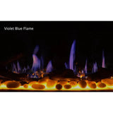 Litedeer Homes Gloria II 48" Smart Wall Mounted Electric Fireplace with App Driftwood Log & River Rock ZEF48XS