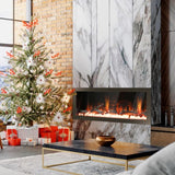 Litedeer 48" Latitude II Push-In Contemporary Smart Linear Vent-Free Built-In Electric Fireplace ZEF48X