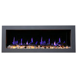 Litedeer 48" Latitude II Push-In Contemporary Smart Linear Vent-Free Built-In Electric Fireplace ZEF48X