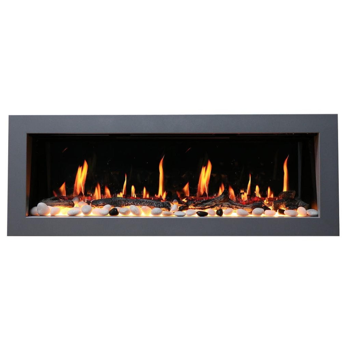 Litedeer 48" Latitude II Push-In Contemporary Smart Linear Vent-Free Built-In Electric Fireplace ZEF48X