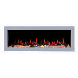 Litedeer Homes Gloria II 58" Smart Electric Fireplace with App Driftwood Log & River Rock ZEF58VS