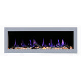 Litedeer Homes Gloria II 58" Smart Electric Fireplace with App Driftwood Log & River Rock ZEF58VS