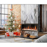 Litedeer 58" Latitude II Push-In Contemporary Smart Linear Vent-Free Built-In Electric Fireplace ZEF58V