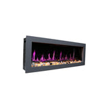 Litedeer 58" Latitude II Push-In Contemporary Smart Linear Vent-Free Built-In Electric Fireplace ZEF58V