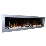 Litedeer Homes Gloria II 68" Smart Electric Fireplace with App Driftwood Log & River Rock ZEF68XS