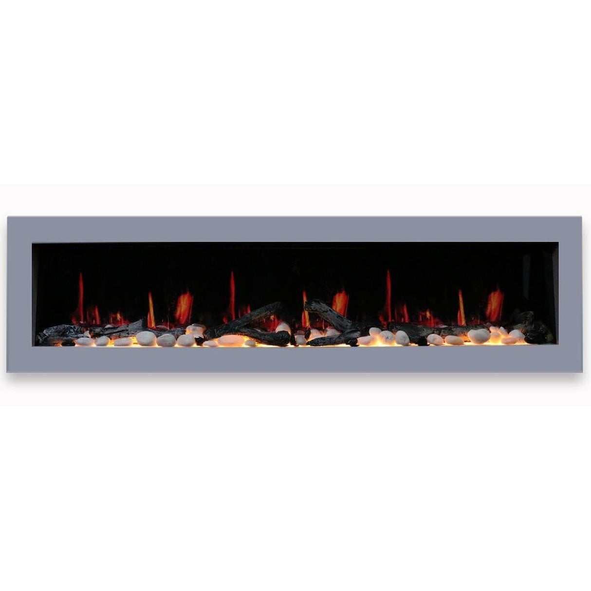 Litedeer Homes Gloria II 78" Smart Wall-Mounted Smart Electric Fireplace ZEF78VS