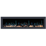 Litedeer Homes 78" Latitude II Push-In Contemporary Smart Linear Vent-Free Built-In Electric Fireplace ZEF78V